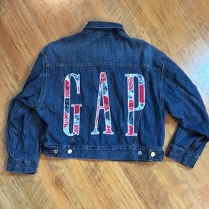 Gap Denim Jean Jacket Crop Womens L